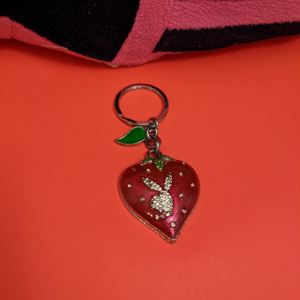 Sold Playboy strawberry keychain 🍓 - Picture 6 of 6